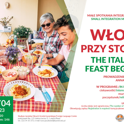 The Italian feast begins