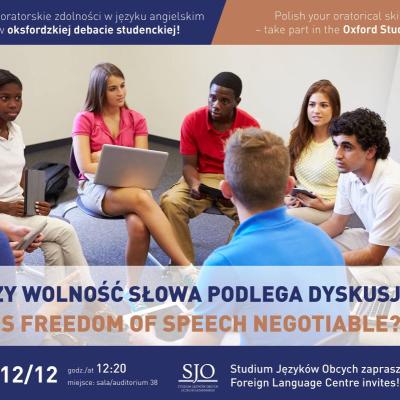 Czy wolność słowa podlega dyskusji?