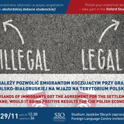 Czy należy pozwolić emigrantom koczującym przy granicy polsko-białoruskiej na wjazd na terytorium Polski?