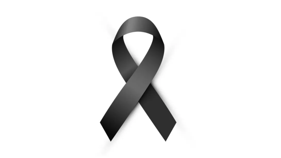 Czarna wstążka w kształcie pętli, symbol żałoby