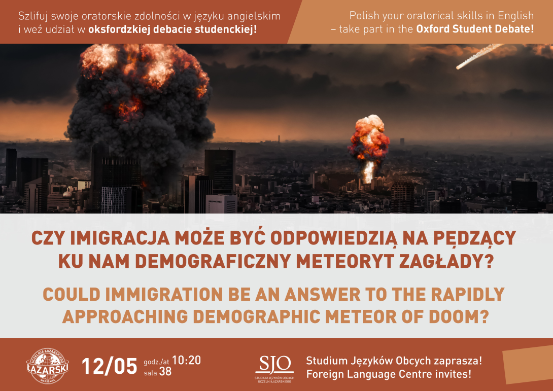 plakat debaty, wybuch