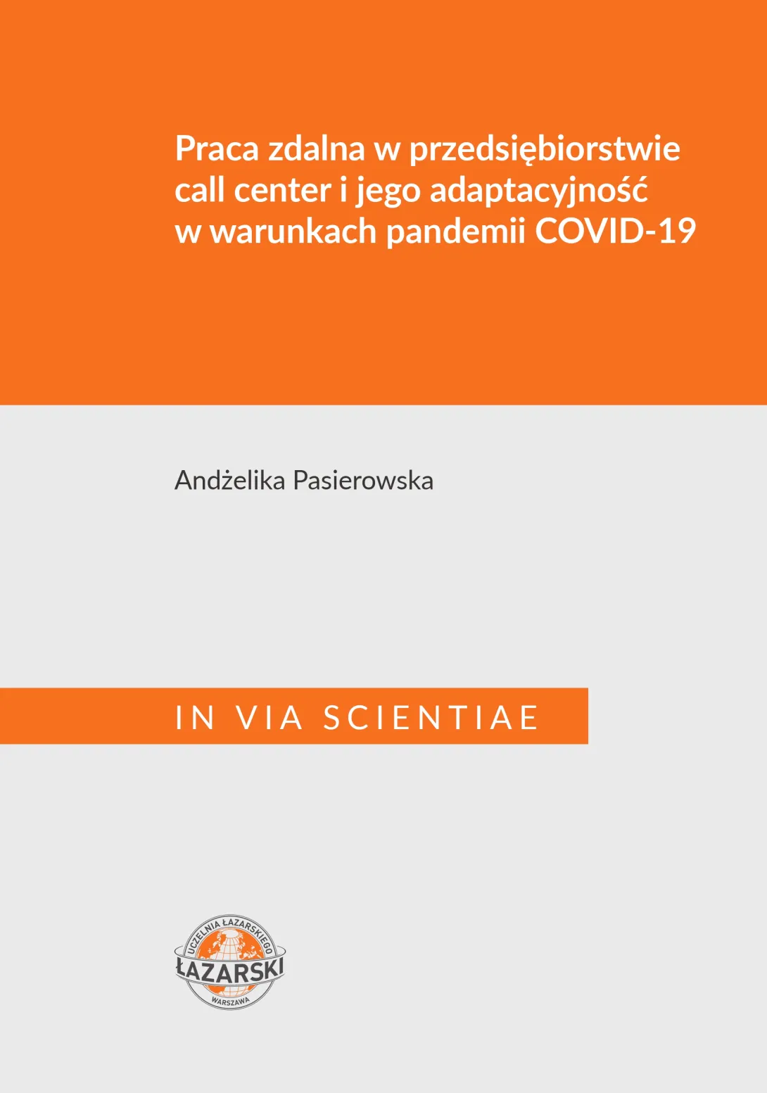 seria In Via Scientiae - Okładka "Praca zdalna"