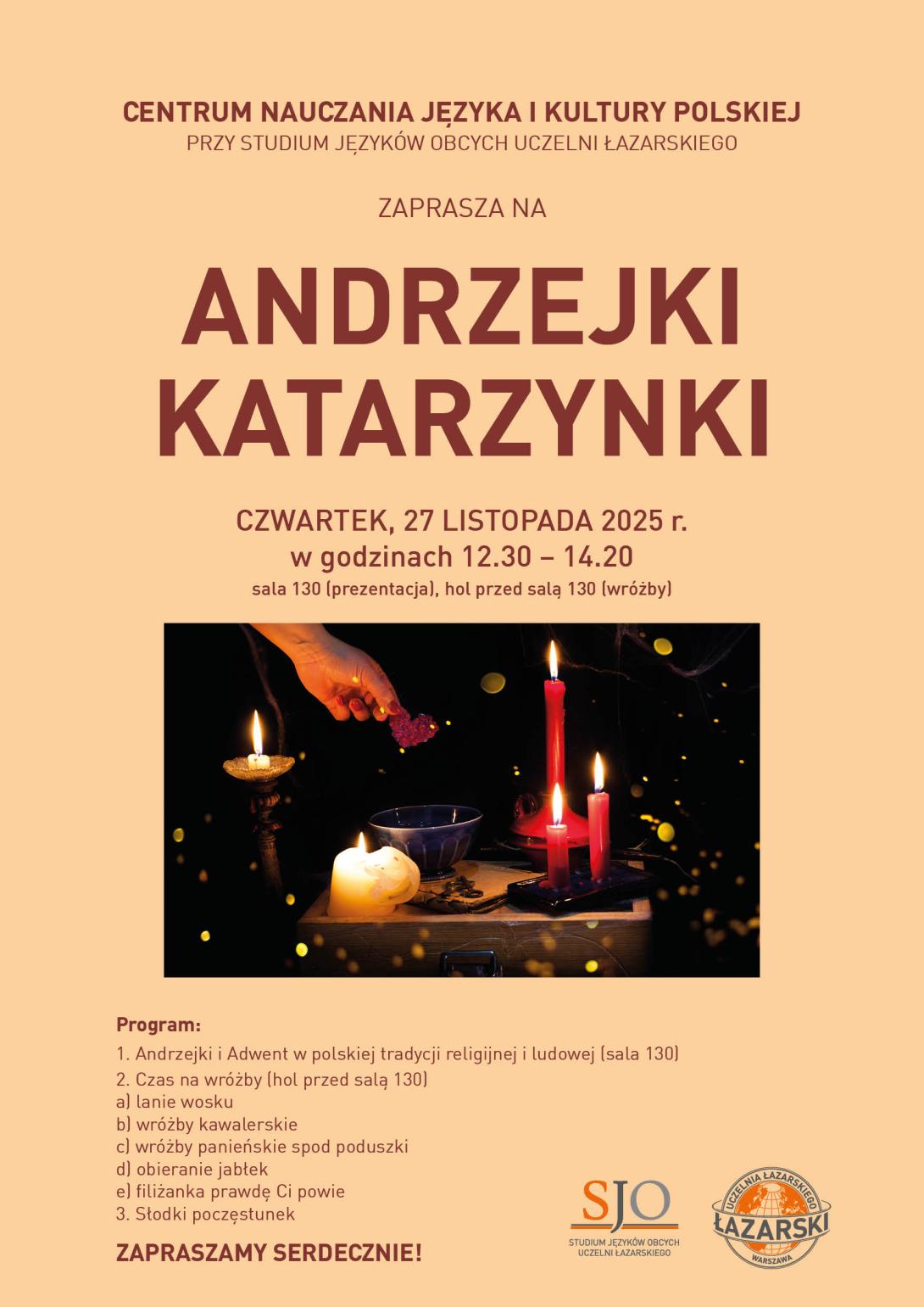 plakat andrzejkowy