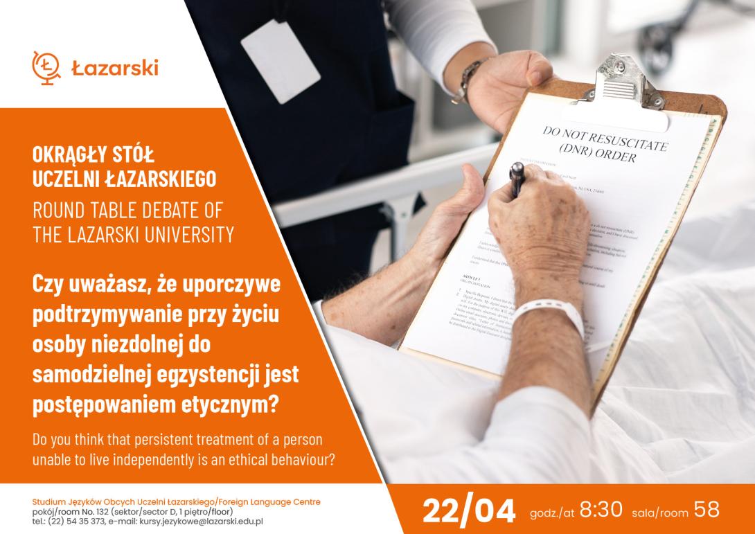 pacjent podpisujący odmowę RKO