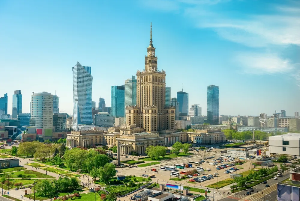 Panorama Warszawy Pałac Kultury