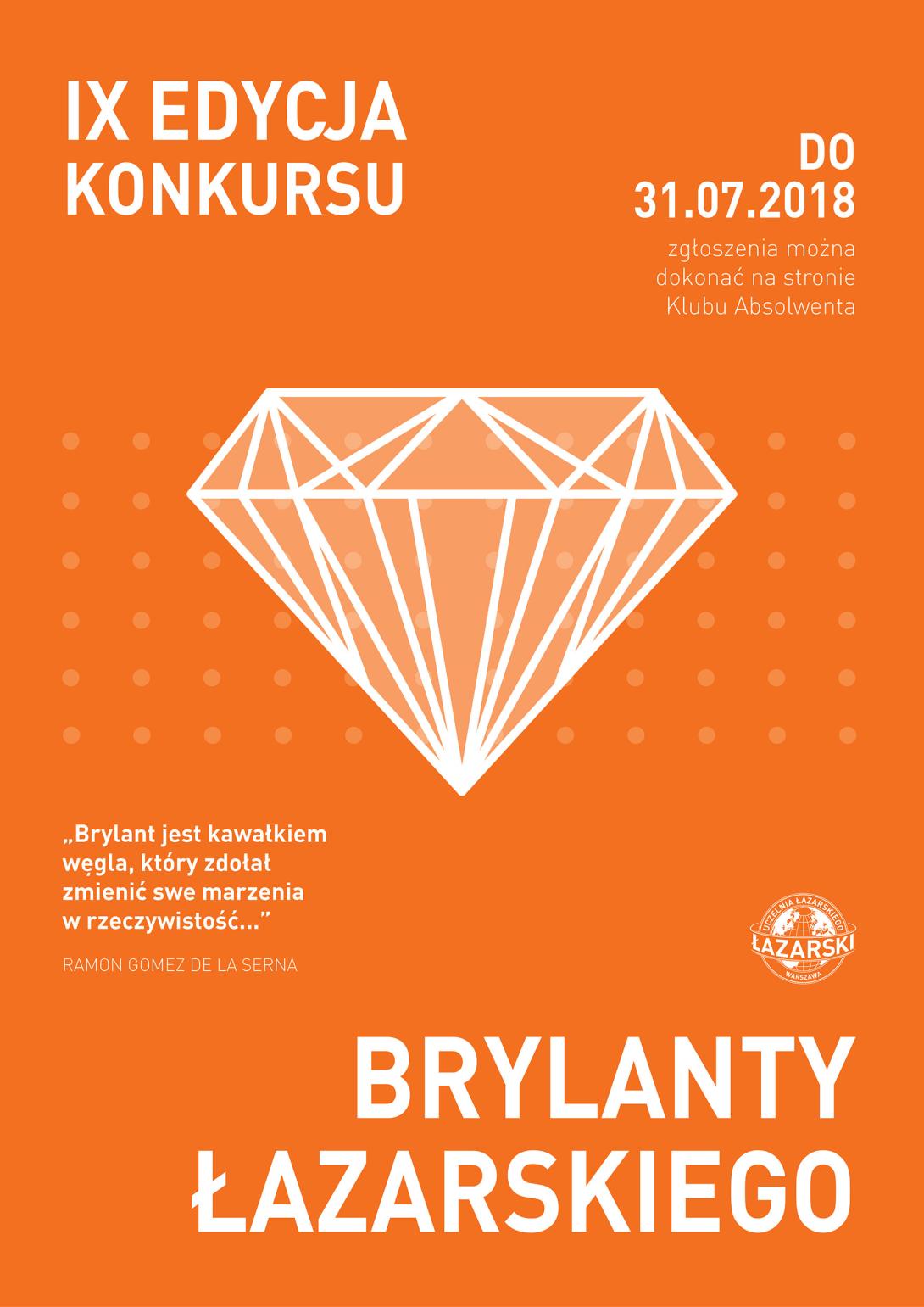 plakat brylant lazarskiego 2018
