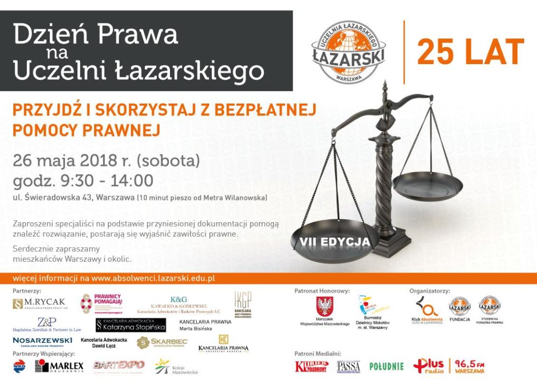 Uczelnia Lazarskiego dzien prawa 2018 POZIOM