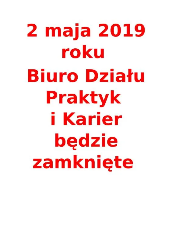 2 maja 2019 roku 1