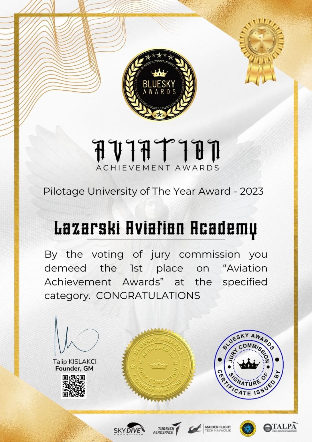 Blue Sky Award