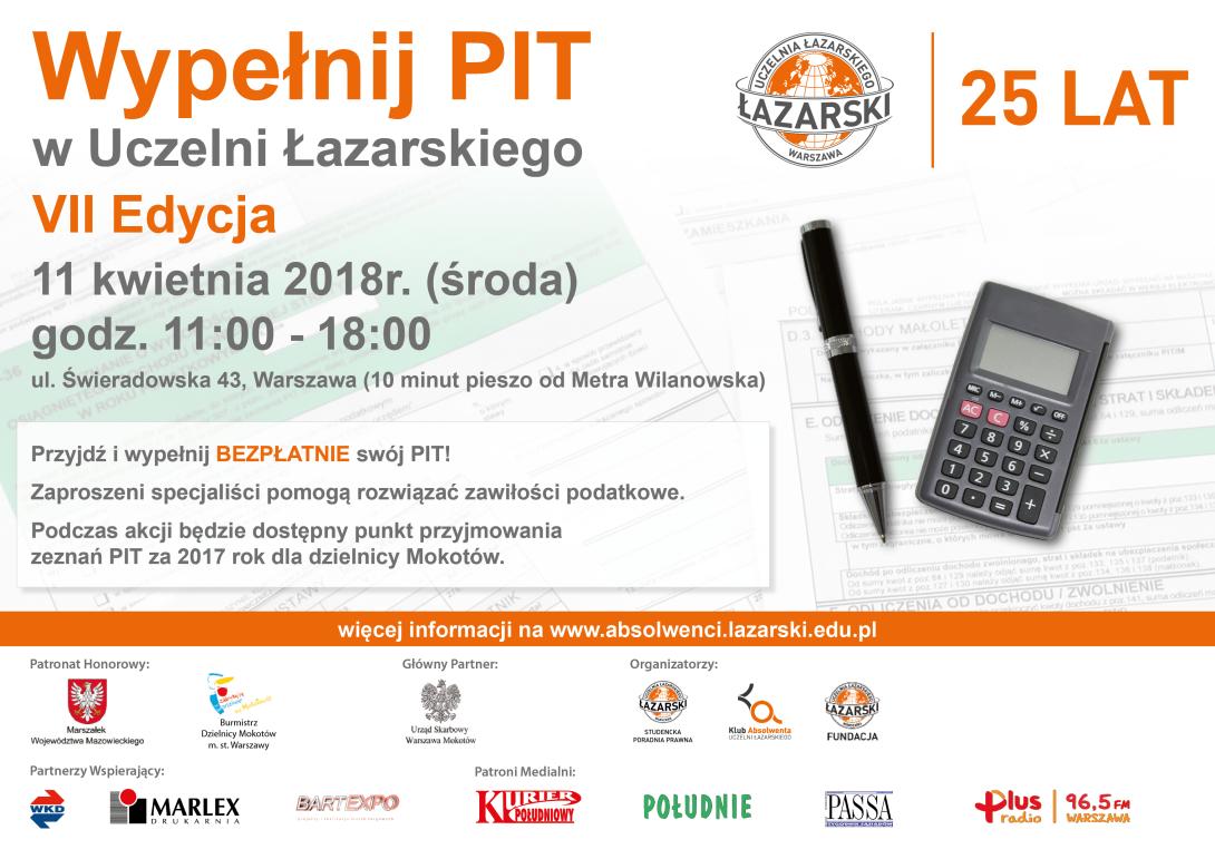 Lazarski PIT     2018 POZIOMY