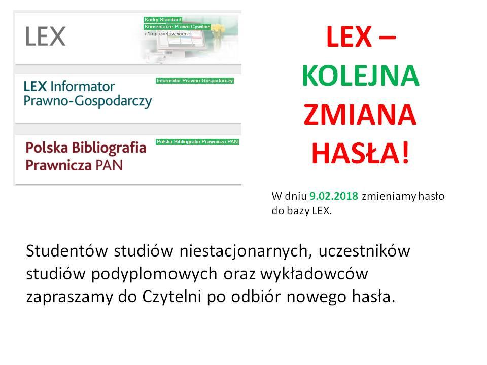 Lex zmiana hasla  2 