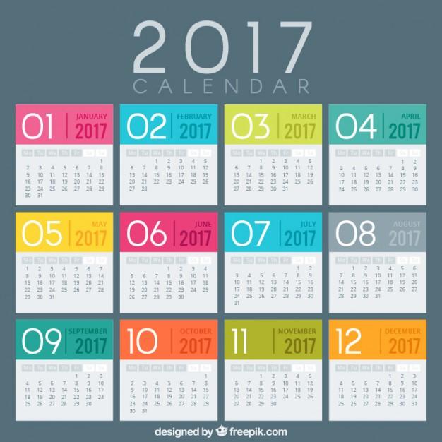 colored 2017 calendar template 23 2147579688