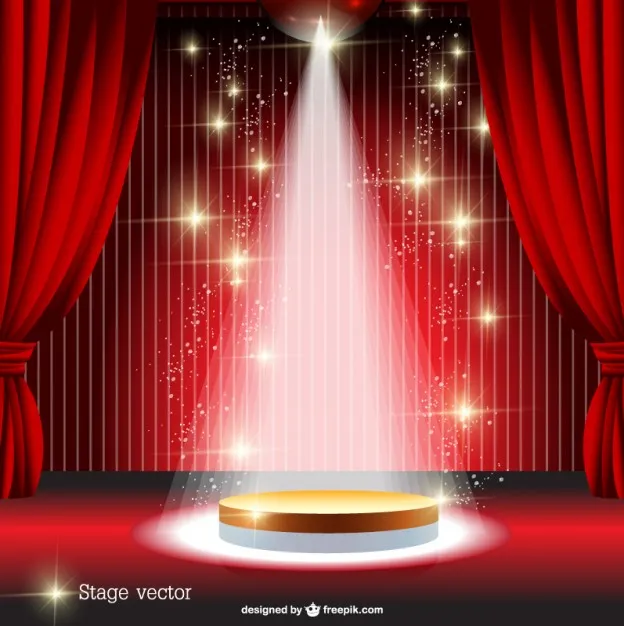 czerwona kurtyna spotlight stadium wektor 23 2147492430