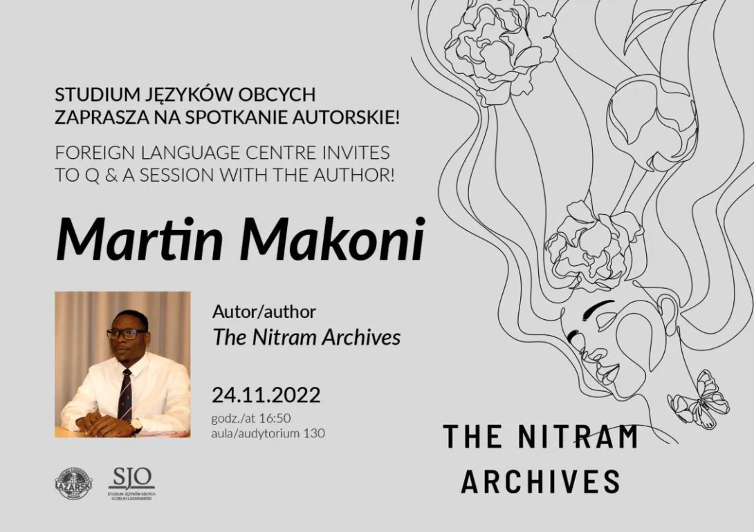 plakat Spotkanie autorskie Martin Makoni