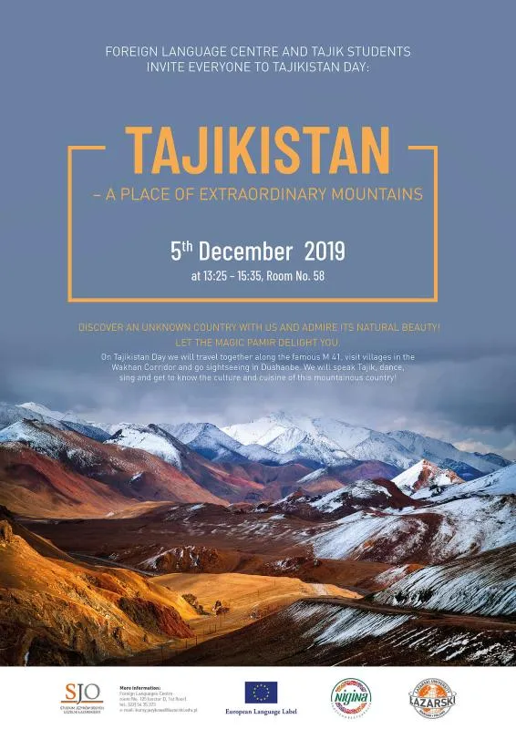 plakat Tadzykistan ANG