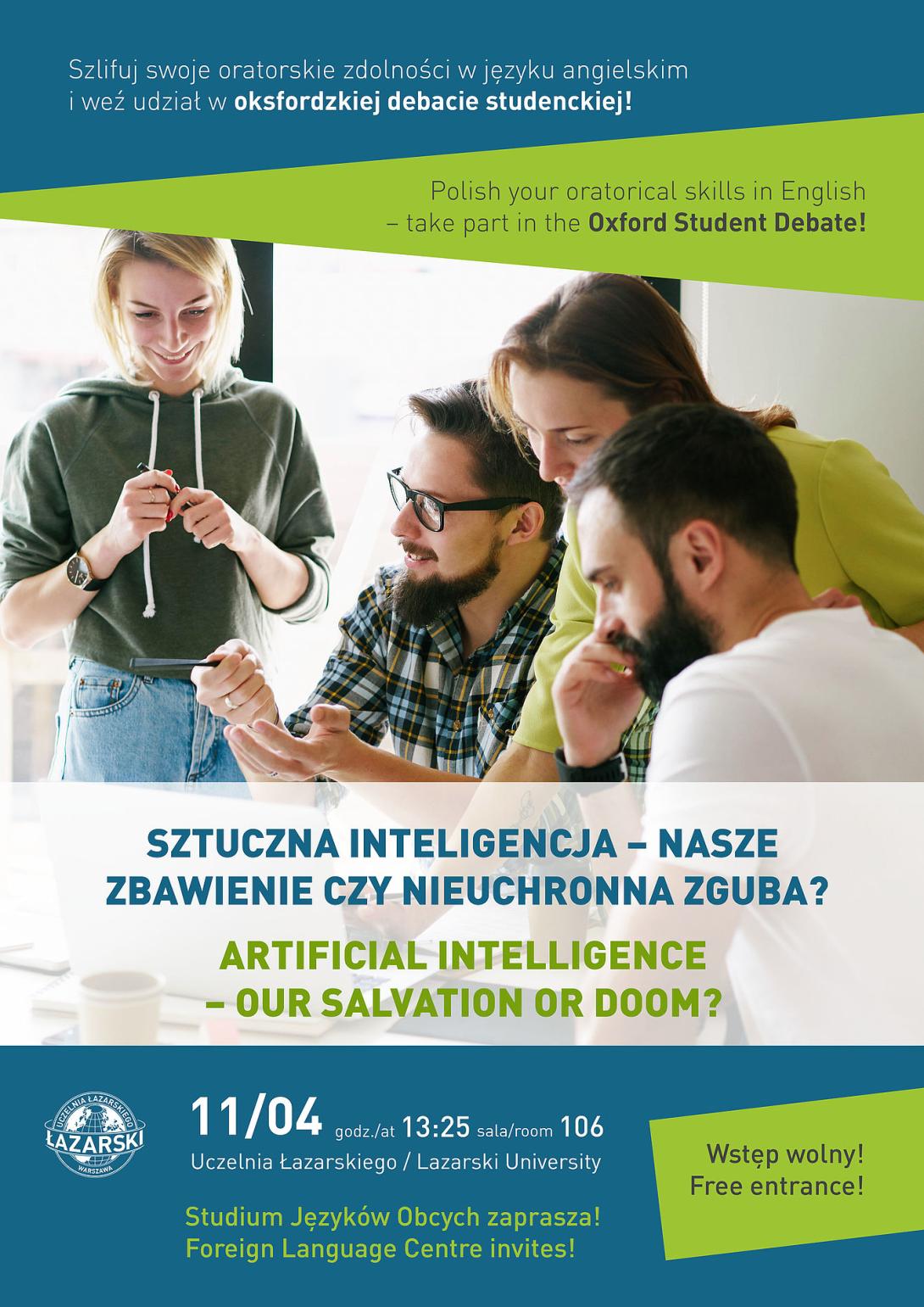 plakat debata studencka