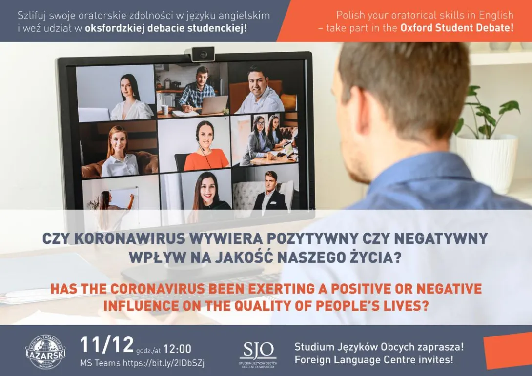 plakat debata studencka poziom